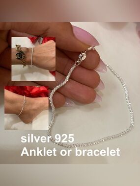 Brand New genuine silver 925 anklet or bracelet